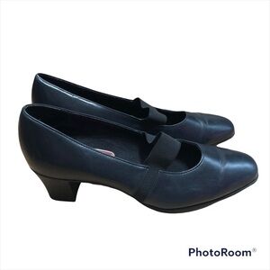 Munro Heels Leather Black 6 1/2 Women’s